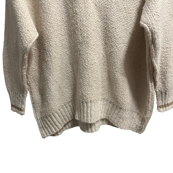 Free People Steffie V-Neck Varsity Stripe Oversized Pullover Sweater Size XS - Picture 6 of 14